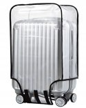Aomiduo 2 sztuki przezroczystych pokrowców na walizkę z PCW 80 cm 30"