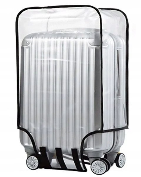 Aomiduo 2 sztuki przezroczystych pokrowców na walizkę z PCW 80 cm 30"
