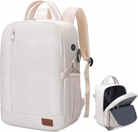 BAGAŻ PODRĘCZNY LOSSGA PLECAK KABINOWY 40x20x25 SAMOLOTOWY RYANAIR BIAŁY