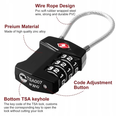 BLENDURA ZAMEK TSA NA KOD DO WALIZKI 2 SZTUKI 116235