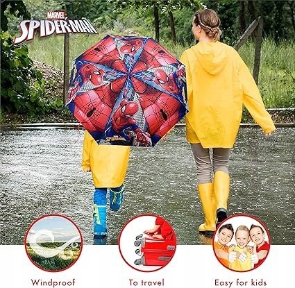 BONNYCO Parasol dziecięcy Spiderman Kompaktowy o Wzmocnionej Konstrukcji