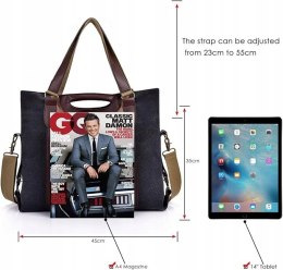 CHEREEKI TOREBKA DAMSKA DUŻA POJEMNA TORBA SHOPPER NA RAMIĘ SHOPPERKA