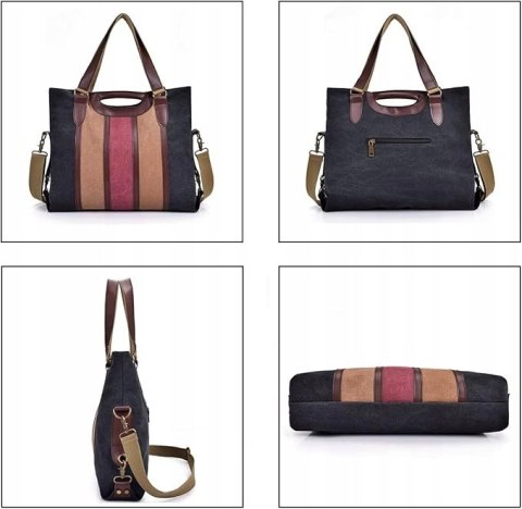 CHEREEKI TOREBKA DAMSKA DUŻA POJEMNA TORBA SHOPPER NA RAMIĘ SHOPPERKA