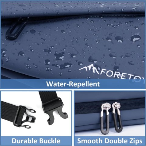 Foretoy nerka saszetka biodrowa/na ramię wodoodporna granatowa