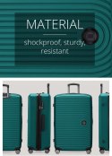 Hauptstadtkoffer Walizka twarda duża ABS 01 130 l turkusowa