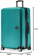 Hauptstadtkoffer Walizka twarda duża ABS 01 130 l turkusowa