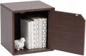 Iris Ohyama drewniana szafka z drzwiczkami QR-34D - Brązowy