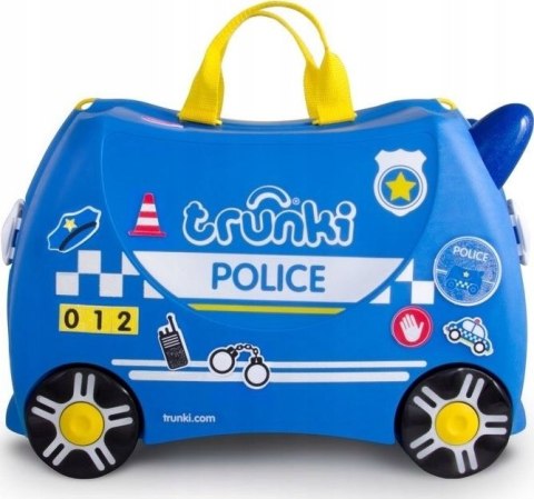 JEŻDŻĄCA WALIZKA DLA DZIECI RADIOWÓZ PERCY TRUNKI 80323 15 x 20 x 10 cm
