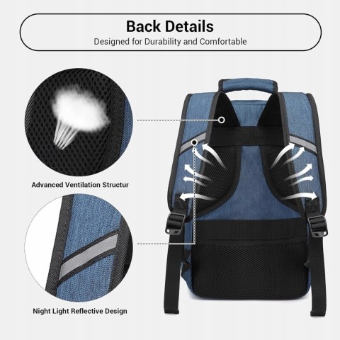 Kono Torba kabinowa 40 x 20 x 25 cm 20 l granatowy