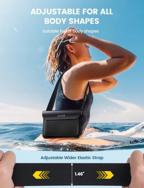 LAMICALL TORBY WODOODPORNEIPX8 Z PASKIEM CZARNE 2 SZT