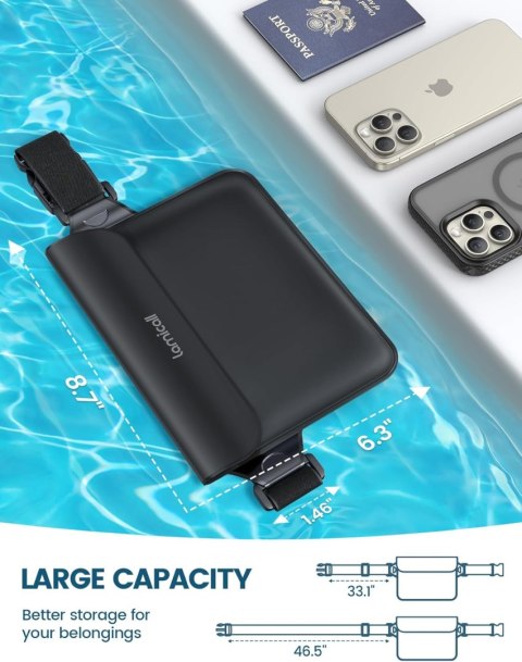 LAMICALL TORBY WODOODPORNEIPX8 Z PASKIEM CZARNE 2 SZT