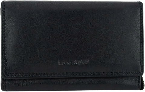 LAURA BIAGIOTTI Portfel Damski Skórzany Pojemny z Pudełkiem