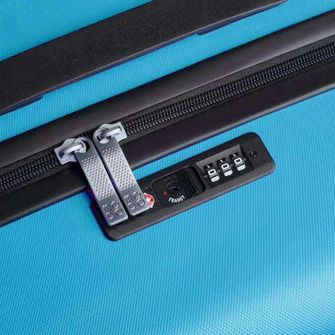 MODO BY RV RONCATO Shine duża walizka 77 x 52 x 31cm niebieski