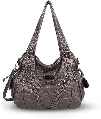 NICOLE & DORIS Bogato zdobiona damska torebka na ramię typu hobo