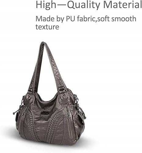 NICOLE & DORIS Bogato zdobiona damska torebka na ramię typu hobo