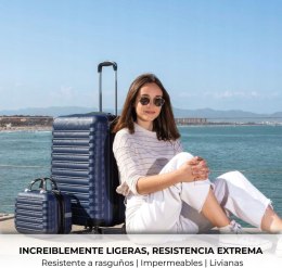 Numada Walizka twarda zestaw kabinowa 53 cm, średnia 63 cm i kosmetyczka