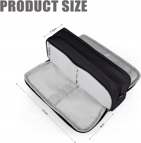 PIÓRNIK ROZKŁADANY POTRÓJNY POJEMNY NEWUPZSI CZARNY