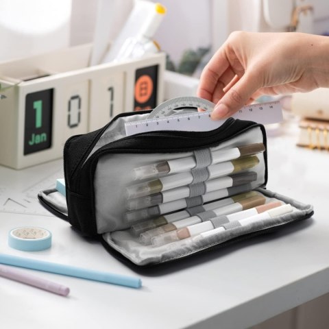 PIÓRNIK ROZKŁADANY POTRÓJNY POJEMNY NEWUPZSI CZARNY