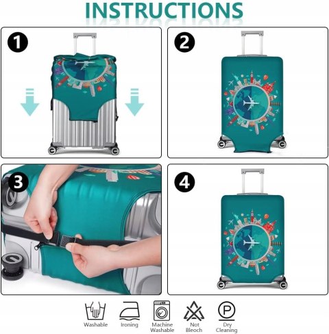 Pokrowiec Flintronic 57 x 38 x 25 cm zielony