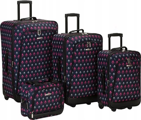 Rockland 4-częściowy zestaw walizek miękkich F109-BLACKICON