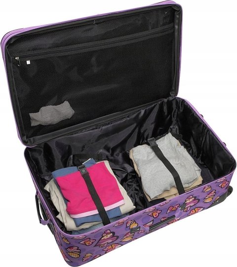 Rockland 4-częściowy zestaw walizek miękkich F109-BLACKICON