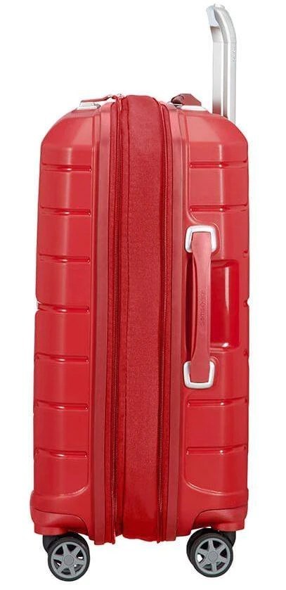 Samsonite Flux Spinner M Rozszerzalna walizka 68 cm 75/85L czerwona