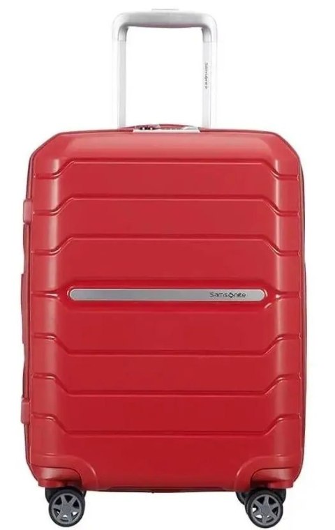 Samsonite Flux Spinner M Rozszerzalna walizka 68 cm 75/85L czerwona