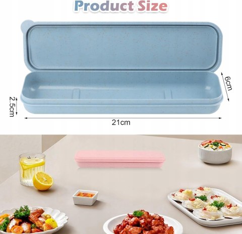 2 szt. przenośne pudełko na sztućce LOBVABA wielokrotnego użytku