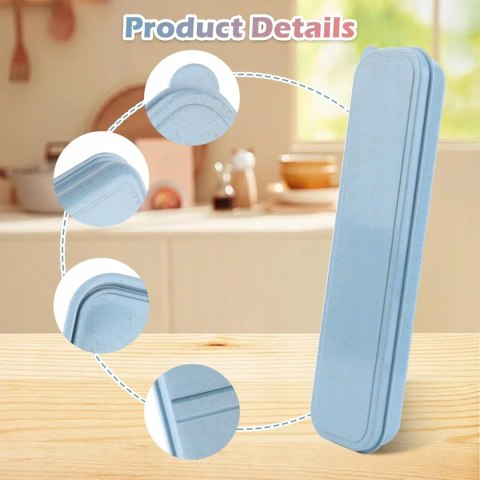 2 szt. przenośne pudełko na sztućce LOBVABA wielokrotnego użytku