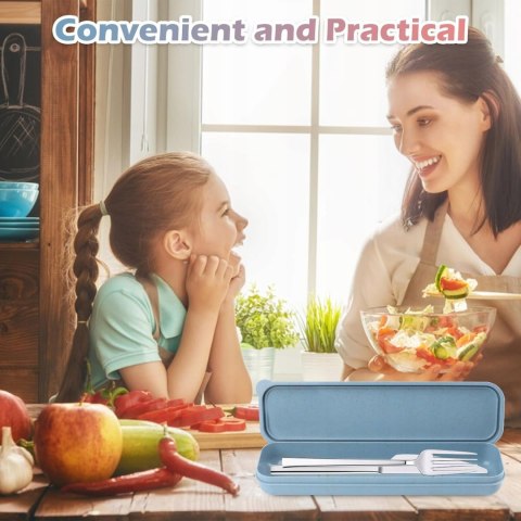 2 szt. przenośne pudełko na sztućce LOBVABA wielokrotnego użytku