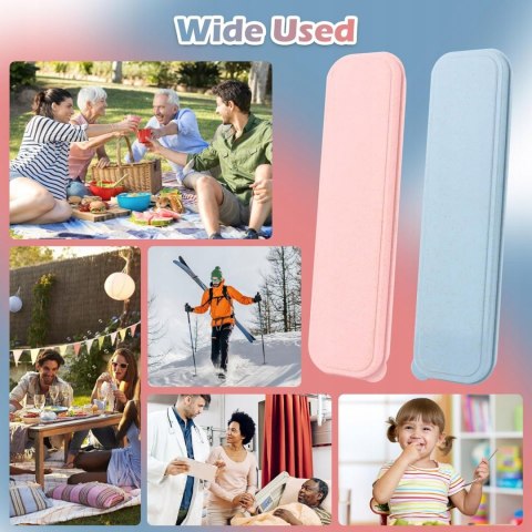 2 szt. przenośne pudełko na sztućce LOBVABA wielokrotnego użytku