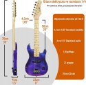 3rd Avenue Zestaw gitary elektrycznej dla dzieci, w rozmiarze 1/4