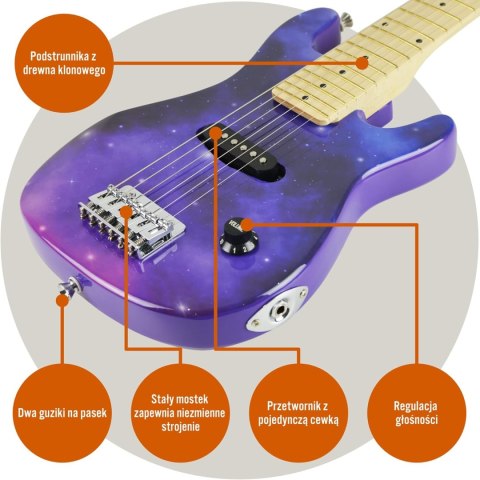 3rd Avenue Zestaw gitary elektrycznej dla dzieci, w rozmiarze 1/4