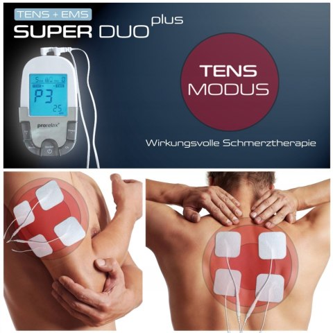 ELEKTROSTYMULATOR PRORELAX TENS + EMS Super DUO