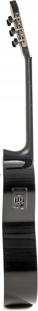 Gitara Klasyczna Akustyczna Navarrez NV162 4/4 Czarna 6 Strun 19 Progów