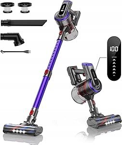 Odkurzacz Bezprzewodowy Buture JR400 Bezszczotkowy Silnik 38Kpa 450W MOCNY