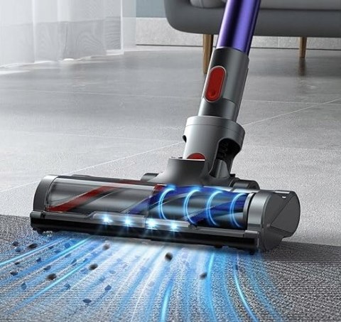 Odkurzacz Bezprzewodowy Buture JR400 Bezszczotkowy Silnik 38Kpa 450W MOCNY