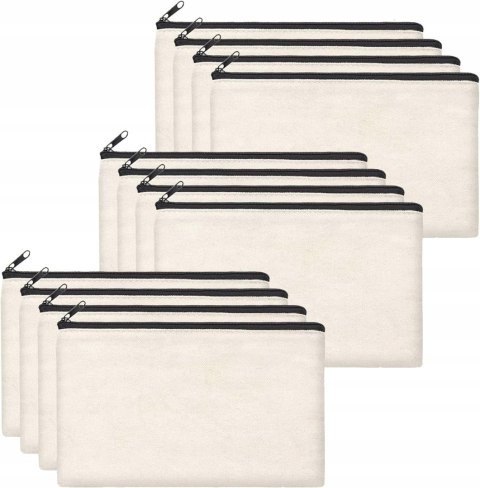 Płócienne kosmetyczki Piórniki SIMEIXIszt.12 21x12 cm