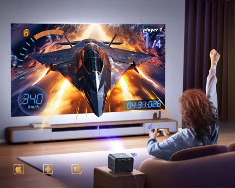 Projektor Wimius K9 Full HD 1080p 4K Android TV 700ANSI Bluetooth Dolby