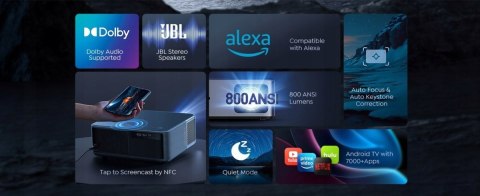 Projektor Yaber K2s LCD szary