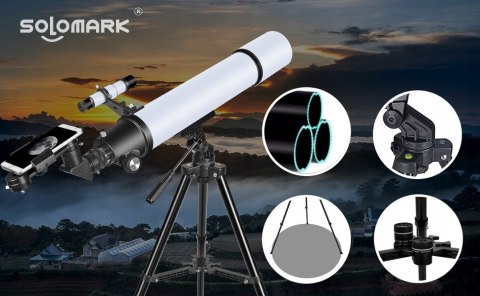 Teleskop ALKINSHUE 800/80 80mm apertura 800mm torba transportowa