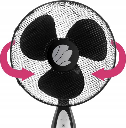 Wentylator podłogowy ECG FS 40a czarny