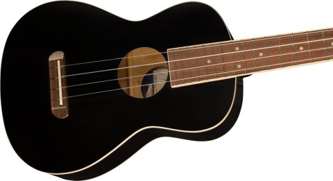 Fender Avalon Tenor ukulele z orzecha włoskiego Czarny