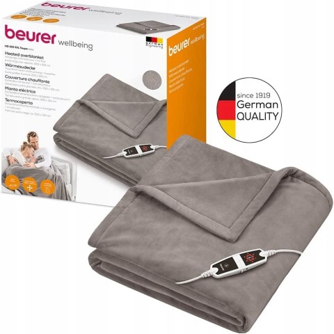 Koc elektryczny Beurer HD 150 XXL szary 200 x 150 cm