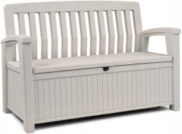 Skrzynia ławka ogrodowa Keter Hudson Patio Bench White 227L