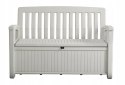 Skrzynia ławka ogrodowa Keter Hudson Patio Bench White 227L