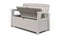 Skrzynia ławka ogrodowa Keter Hudson Patio Bench White 227L