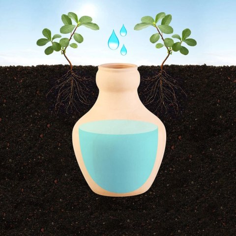 System nawadniania roślin Royal Gardineer ZX-6023-919 3 terakotowe kule