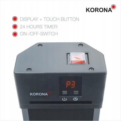 Korona 60000 grzejnik stojący do użytku na zewnątrz