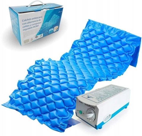 Materac przeciwodleżynowy Mobiclinic niebieski 200 cm x 90 cm